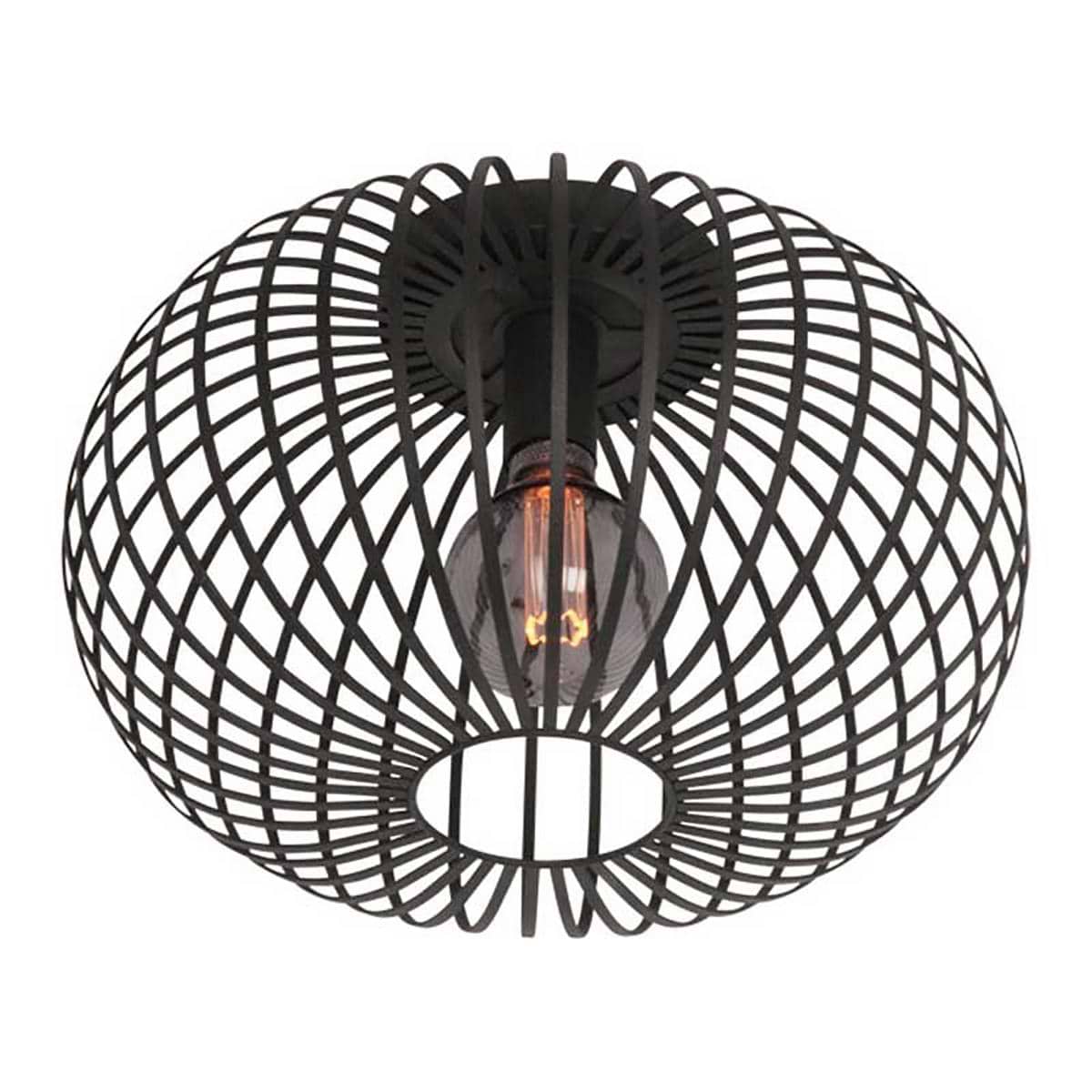 Plafondlamp Aglio zwart Ø33cm 1-lichts FREELIGHT - PL7833Z