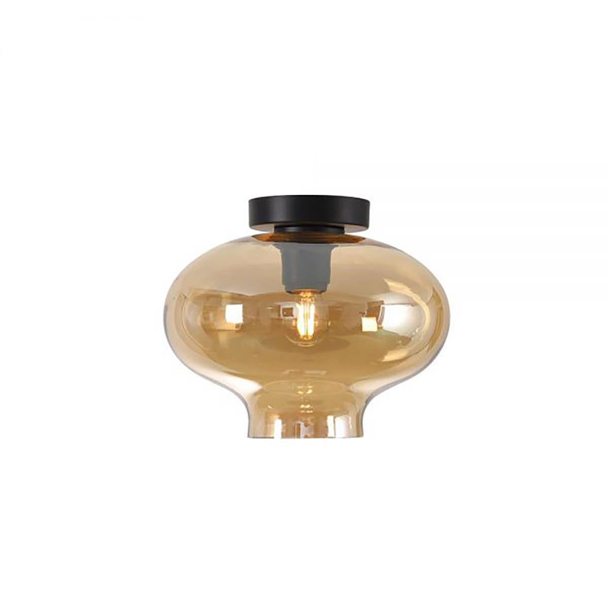 Plafondlamp amber 1-lichts "Toronto" Ø26