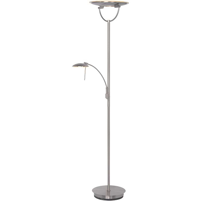 Uplighter + Leeslamp 'Stella' LED Staal FREELIGHT - S 4344 S