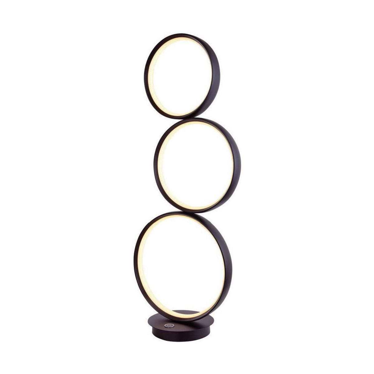 Tafellamp 'Pila' 3 ringen 26W Zwart FREELIGHT - T 1326 Z
