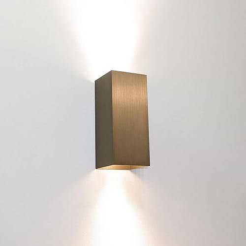 Wandlamp licht brons 2-lichts "Dante" up/down 6