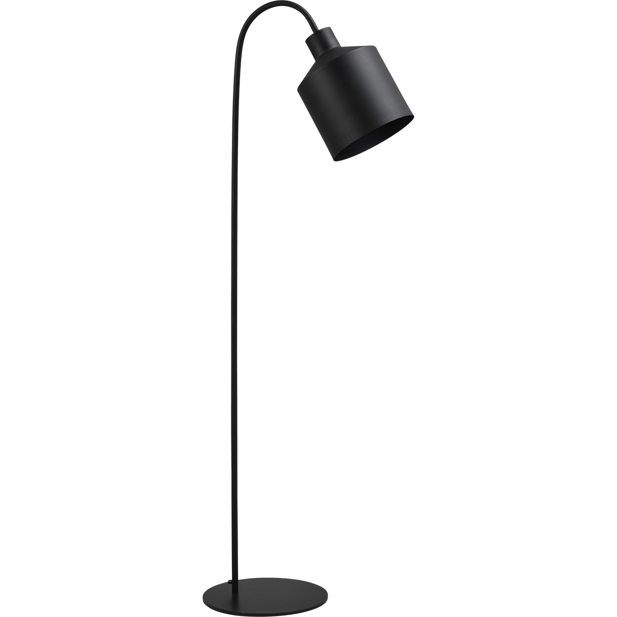 Industriële vloerlamp Boris XXL hoogte 186cm zwart