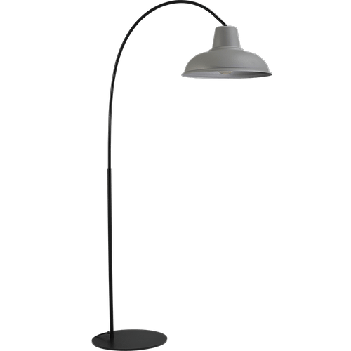 Industriële vloerlamp di Panna arch zwart hoogte 186cm