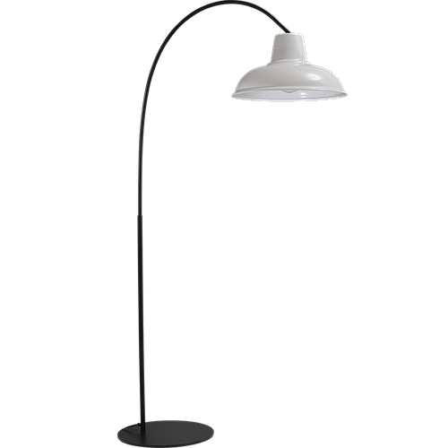 Industriële vloerlamp di Panna arch zwart hoogte 186cm