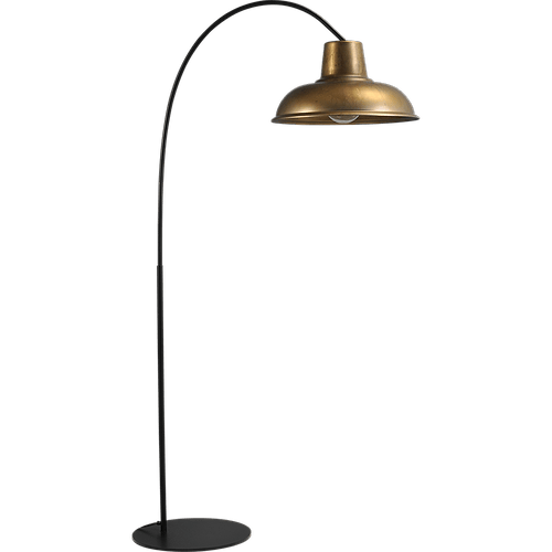 Industriële vloerlamp di Panna arch zwart hoogte 186cm