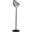 Industriële vloerlamp Larino Bow hoogte 175cm Ø40cm wit