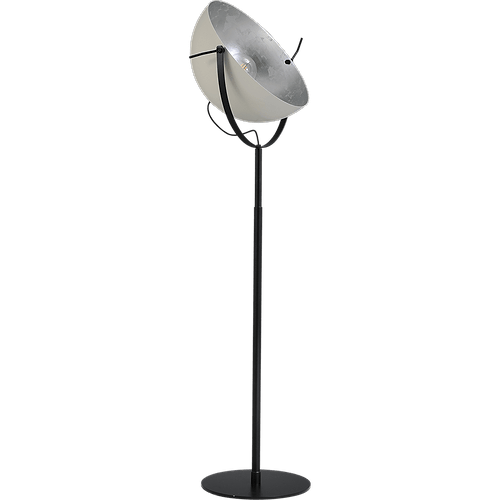 Industriële vloerlamp Larino Bow hoogte 180cm Ø50cm wit