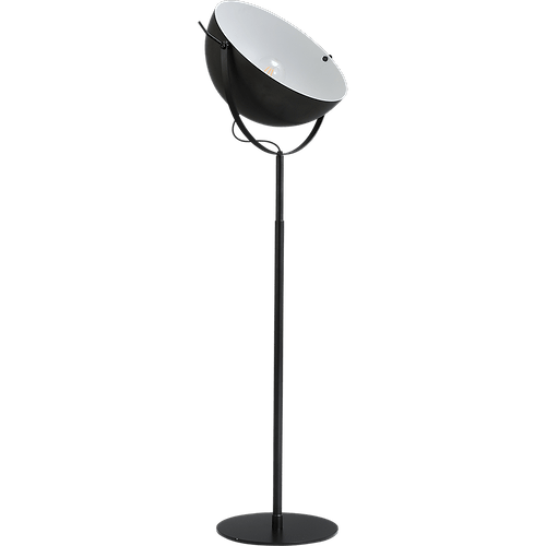 Industriële vloerlamp Larino Bow hoogte 180cm Ø50cm gunmetal