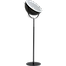 Industriële vloerlamp Larino Bow hoogte 180cm Ø50cm gunmetal