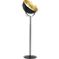 Industriële vloerlamp Larino Bow hoogte 180cm Ø50cm gunmetal
