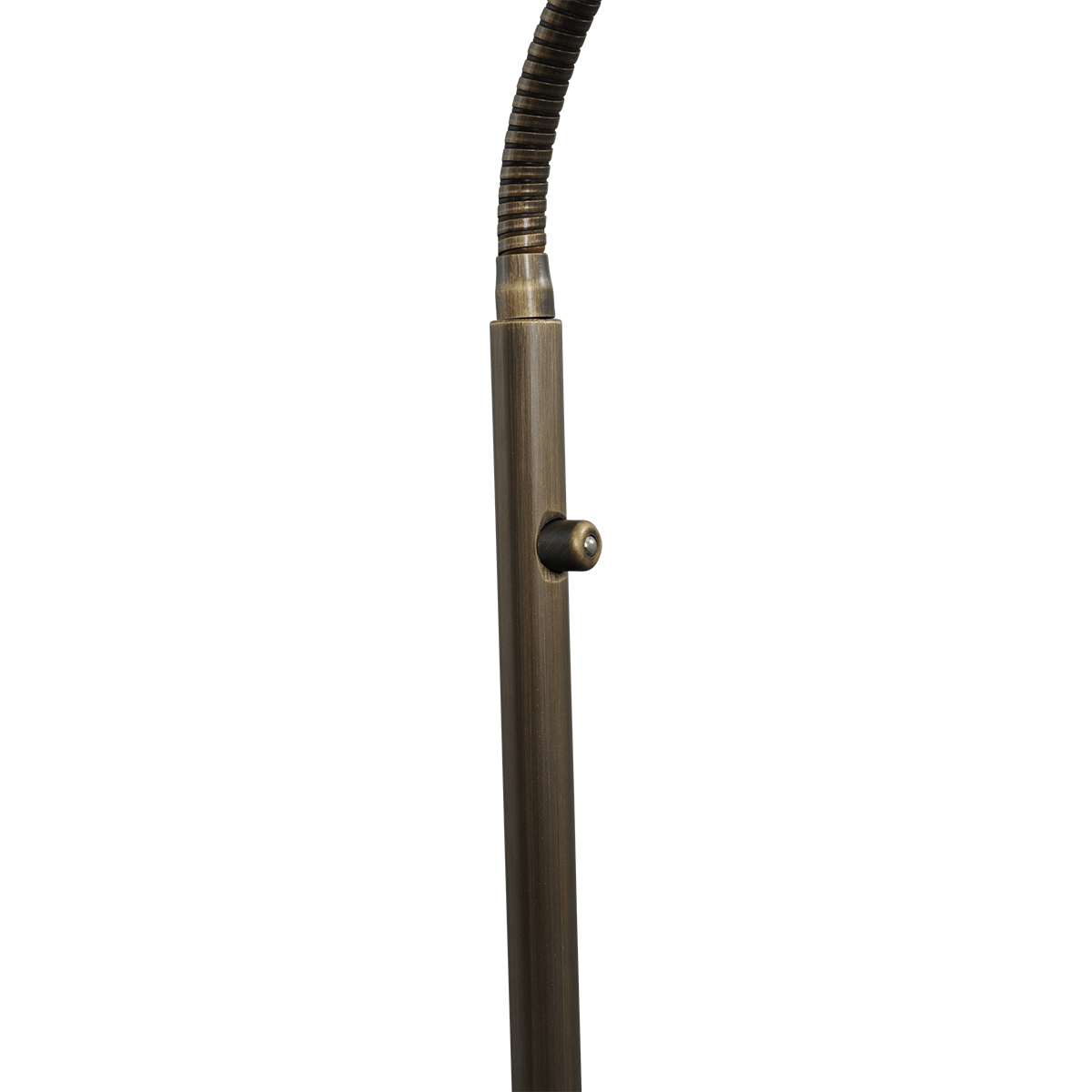 Vloerlamp Big Denia Flex - brons - hoogte 150 cm - max wattage 9 - 1400 lumen - 2700-2200 kelvin - inclusief push-dimmer - MASTERLIGHT