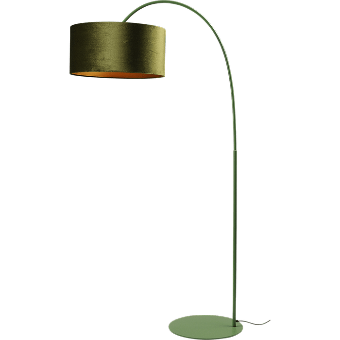 Vloerlamp Arch green - mat groen - hoogte 183 cm - breedte 88 cm inclusief groene lampenkap - Artik green 52/52/25 cm - MASTERLIGHT