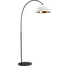 Industriële vloerlamp Larino arch hoogte 186cm Ø40cm wit