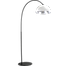 Industriële vloerlamp Larino arch hoogte 186cm Ø40cm wit