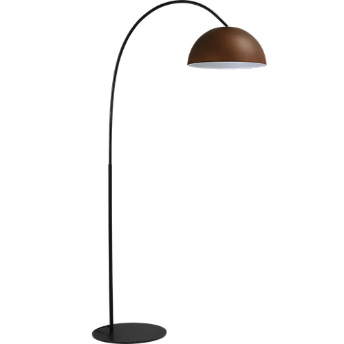 Industriële vloerlamp Larino arch hoogte 186cm Ø40cm roest