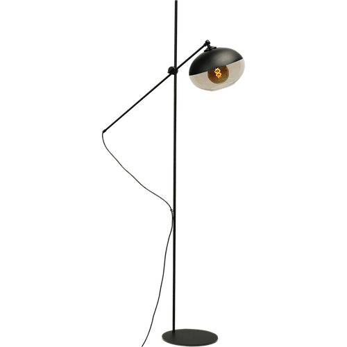 Vloerlamp Opaco 1-lichts hoogte 161cm mat zwart + glas smoke 62270-05-1 - MASTERLIGHT