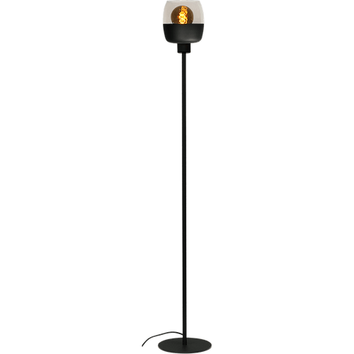 Vloerlamp Opaco 1-lichts zwart hoogte 150cm + glas smoke 62270-05-2 - MASTERLIGHT