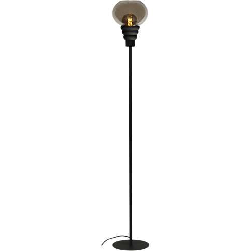 Vloerlamp Opaco 1-lichts zwart hoogte 156cm + glas smoke 62270-05-6 - MASTERLIGHT