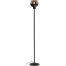 Vloerlamp Opaco 1-lichts zwart hoogte 152cm + glas smoke 62270-05-8 - MASTERLIGHT
