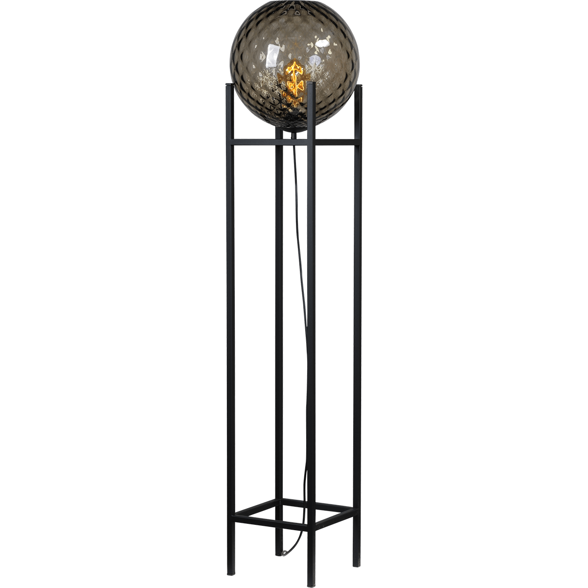 Vloerlamp Baloton zwart hoogte  132cm Ø30cm