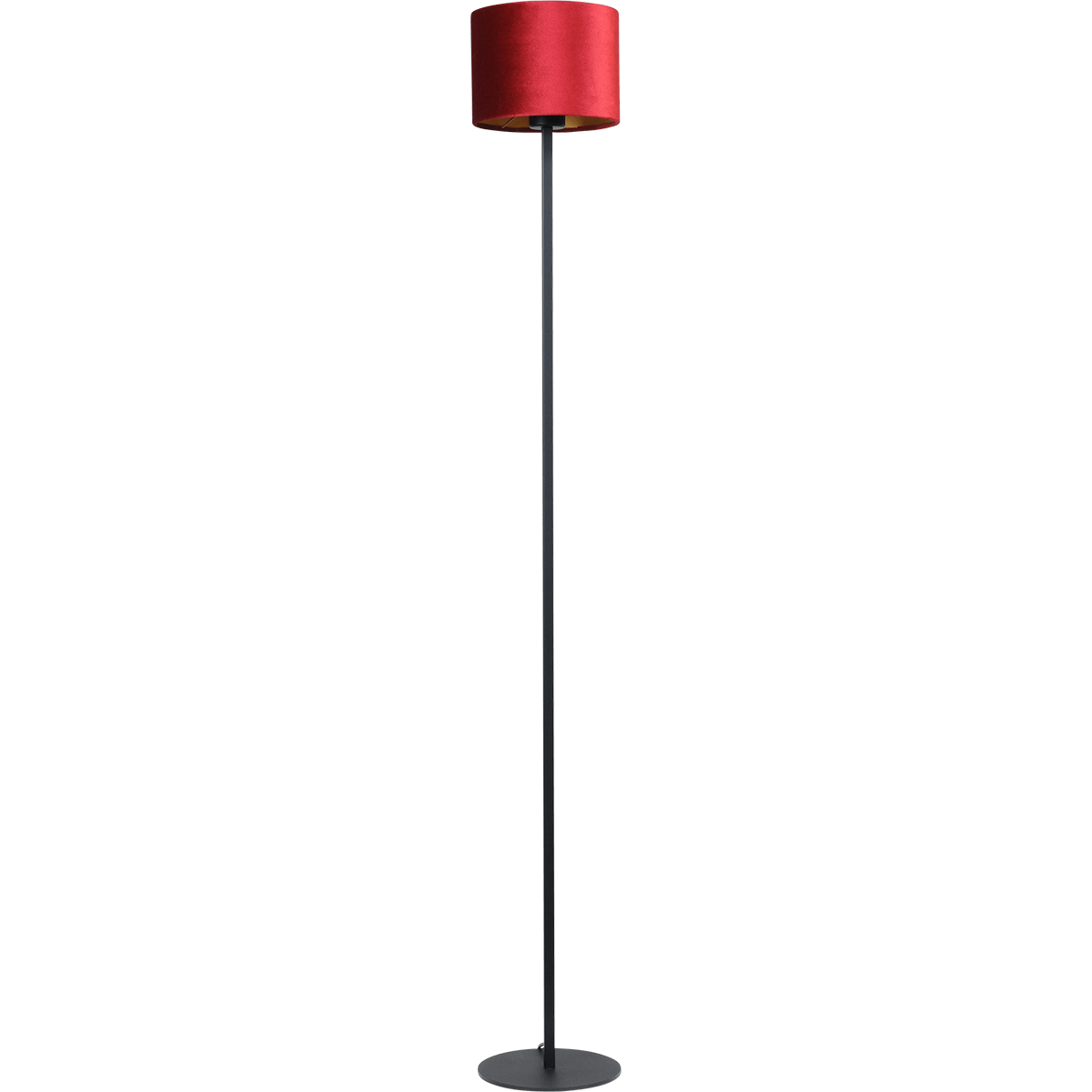 Vloerlamp Venus 1-lichts zwart hoogte 150cm