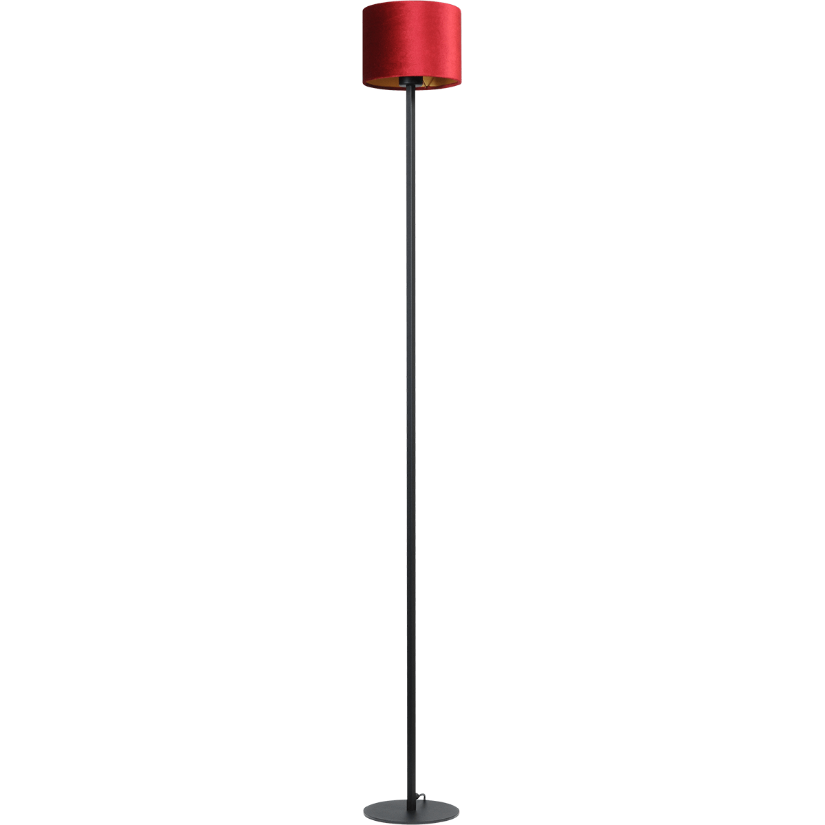 Vloerlamp Venus 1-lichts zwart hoogte 175cm