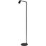 Vloerlamp Bounce 1-lichts - mat zwart/mat zwart - hoogte 135cm - 1x GU10 - MASTERLIGHT - exclusief lichtbron - MASTERLIGHT
