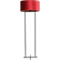 Vloerlamp Cross Rectangle zwart structuur hoogte 158cm inclusief rode lampenkap Artik red 52/52/25 - MASTERLIGHT