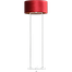Vloerlamp Cross Rectangle wit structuur hoogte 158cm inclusief rode lampenkap Artik red 52/52/25 - MASTERLIGHT