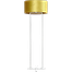 Vloerlamp Cross Rectangle wit structuur hoogte 158cm inclusief gele lampenkap Artik oker 52/52/25 - MASTERLIGHT