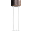 Vloerlamp Cross Rectangle wit structuur hoogte 158cm inclusief bruine lampenkap Artik brown 52/52/25 - MASTERLIGHT