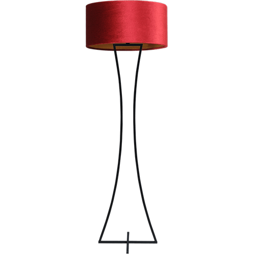 Vloerlamp Cross Woman zwart structuur hoogte 158cm inclusief rode lampenkap Artik red 52/52/25 - MASTERLIGHT
