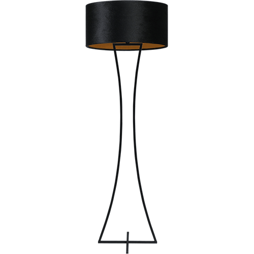 Vloerlamp Cross Woman zwart structuur hoogte 158cm inclusief zwarte lampenkap Artik black 52/52/25 - MASTERLIGHT