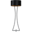 Vloerlamp Cross Woman zwart structuur hoogte 158cm inclusief zwarte lampenkap Artik black 52/52/25 - MASTERLIGHT