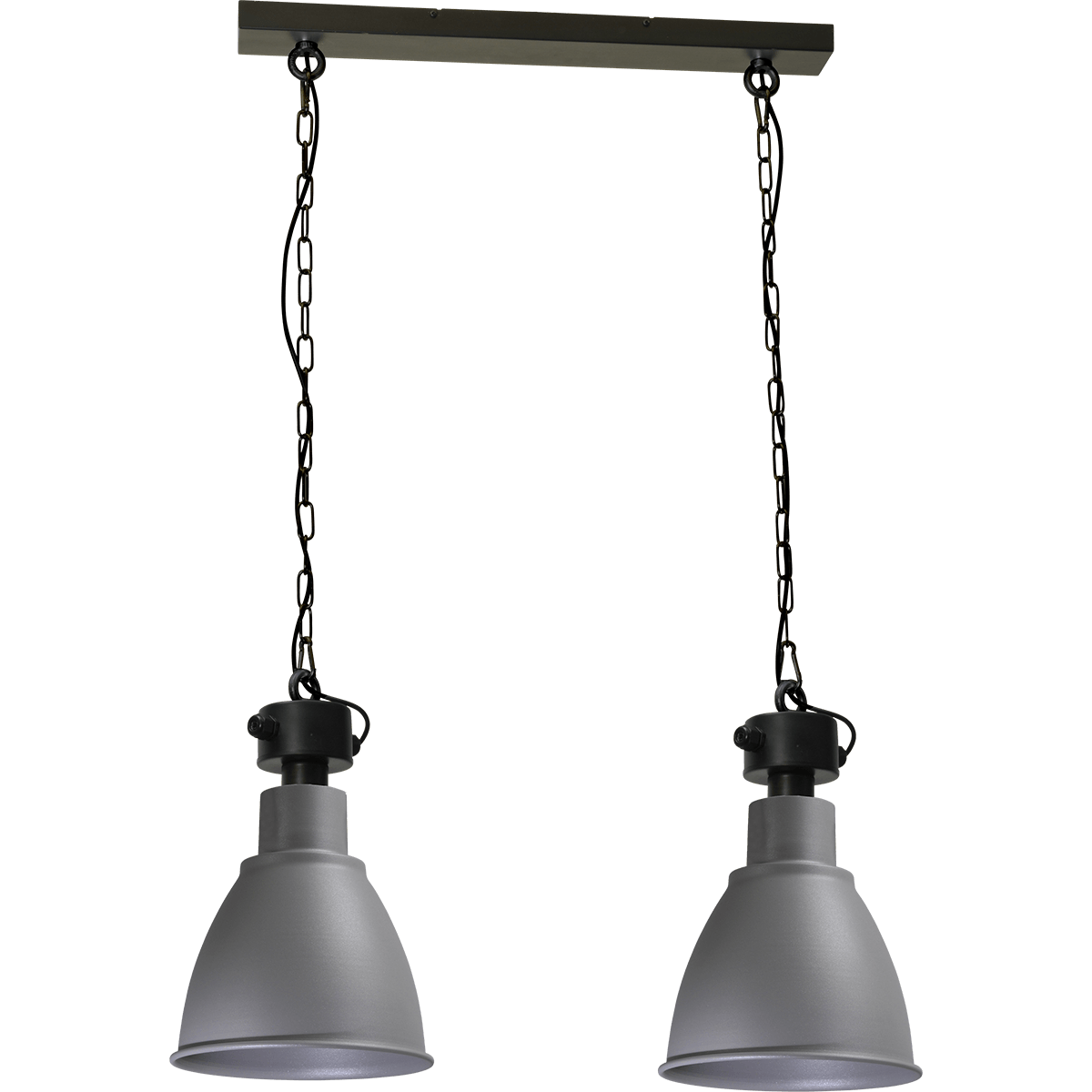 Industriële hanglamp Model 07  beton look 2-lichts