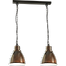 Industriële hanglamp Model 07  roest 2-lichts