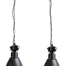 Industriële hanglamp Model 07  gunmetal 2-lichts