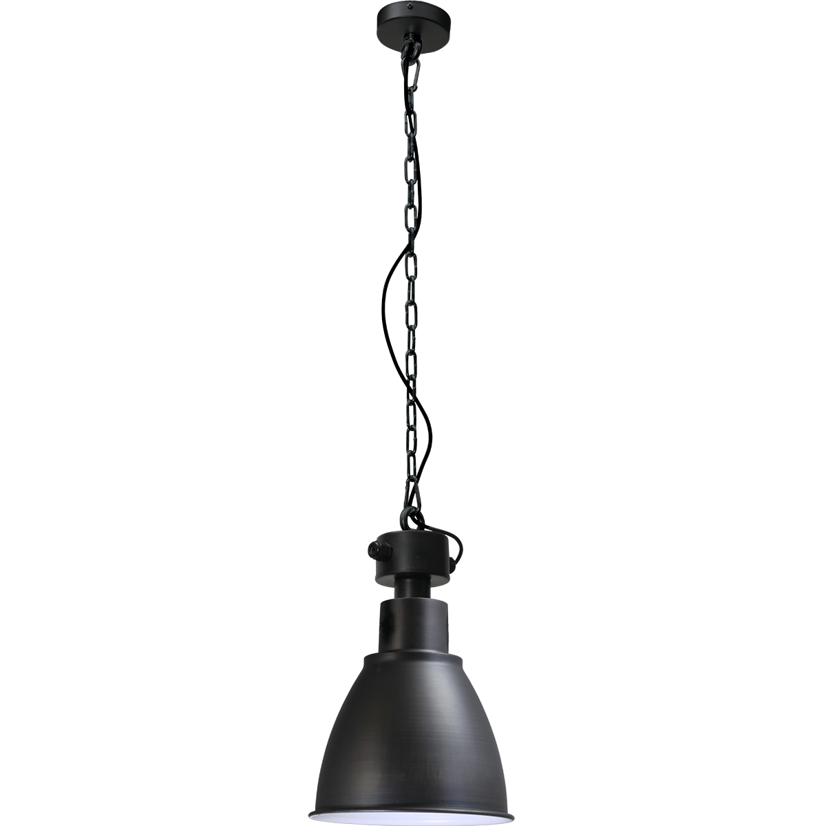 Industriële hanglamp Model 07  gun metal Ø27