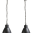 Industriële hanglamp Model 07  gun metal 2-lichts