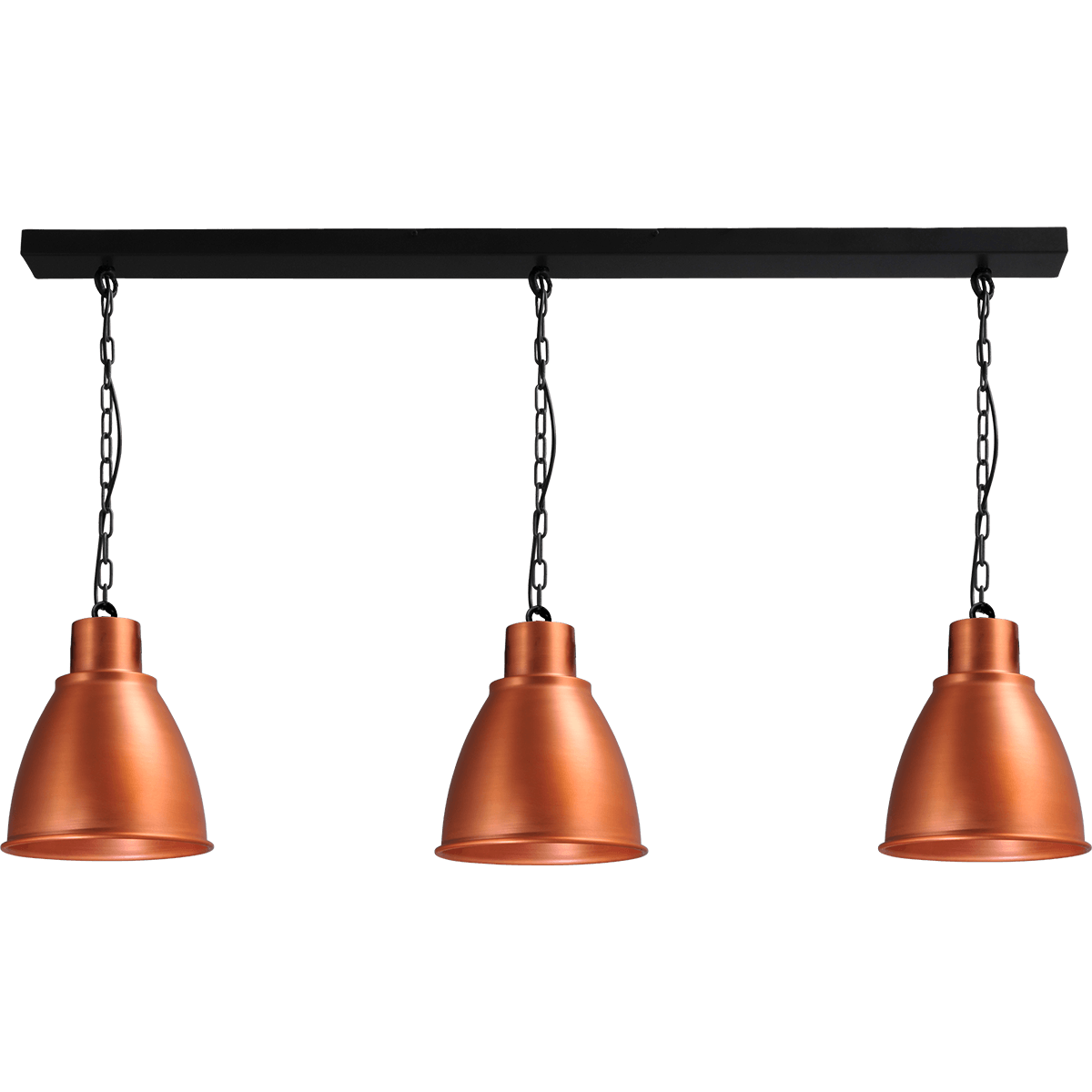 Industriële hanglamp Model 07 copper 3-lichts Ø27