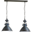 Industriële hanglamp Model 11 gun metal 2-lichts