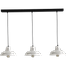 Industriële hanglamp di Panna wit 3-lichts Ø26cm