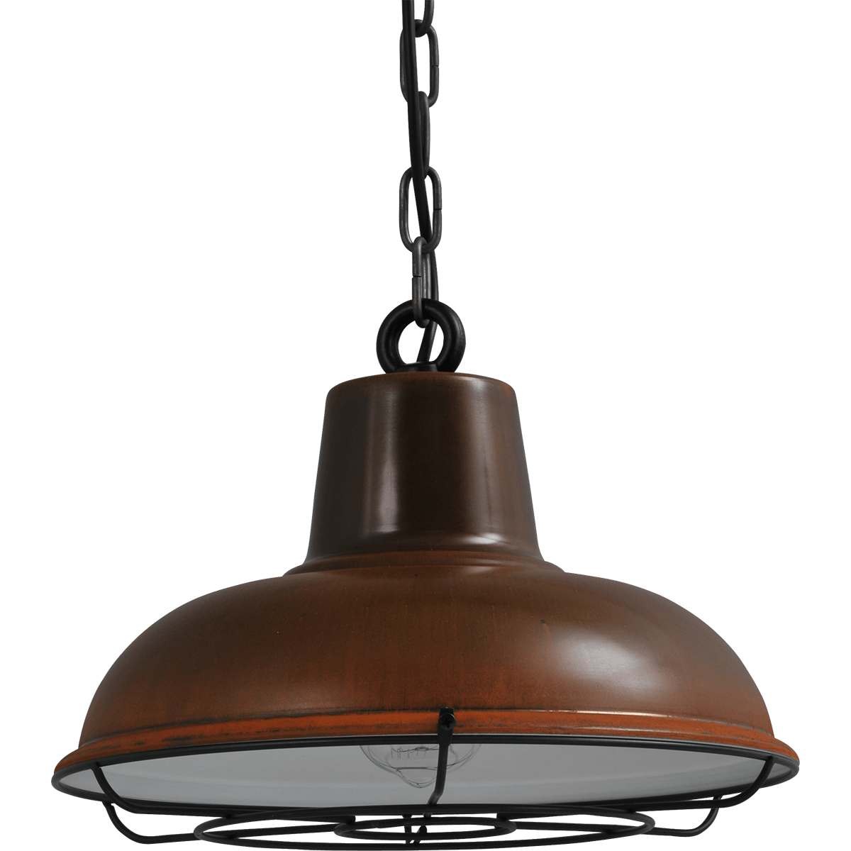 Industriële hanglamp di Panna roest Ø36cm 1x E27