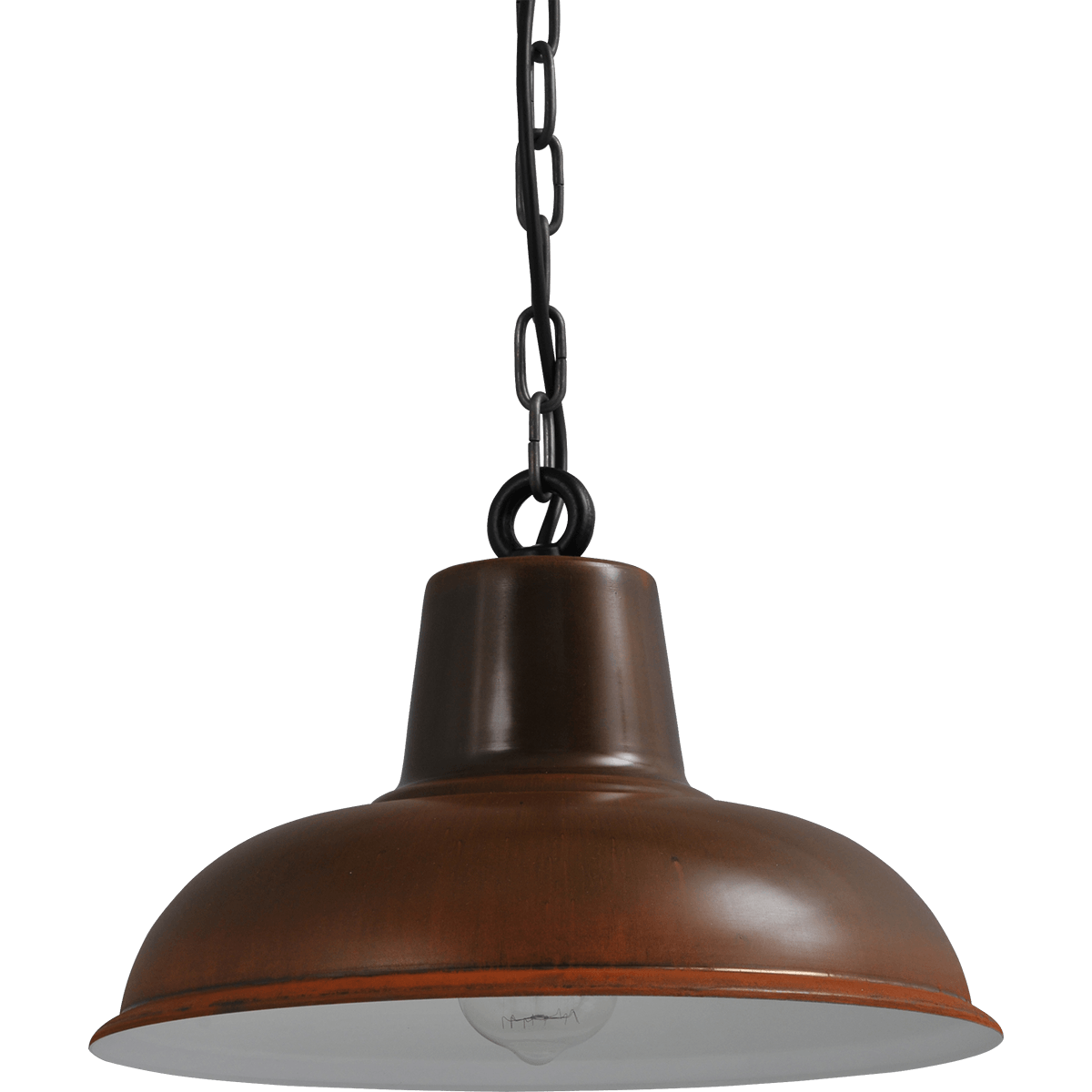 Industriële hanglamp di Panna roest Ø36cm 1x E27