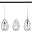 Hanglamp Cesto Ø30x41cm zwart structuur 3x E27