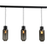 Hanglamp "Lett Rib" zwart 3-lichts beam 130x8