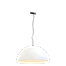 Industriële hanglamp Larino Ø50cm wit buitenkant E27