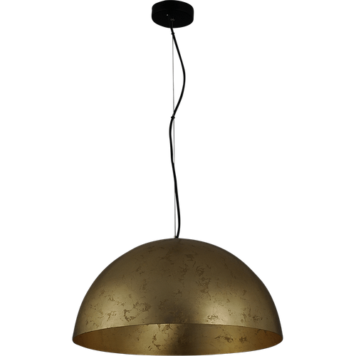 Hanglamp Larino Ø50cm bladgouden buitenkant - bladgouden binnenkant - stalen draad 150cm - MASTERLIGHT