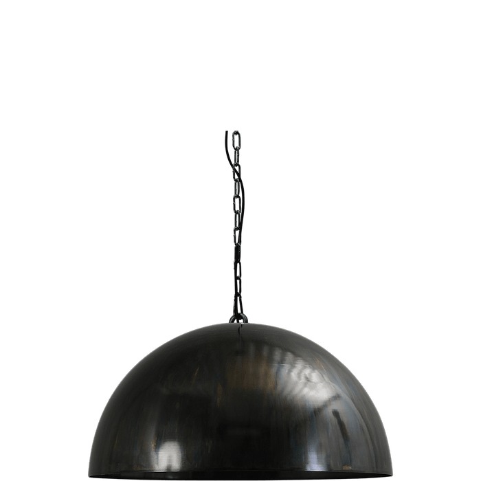 Industriële hanglamp Larino Ø50cm dappled oil buitenkant