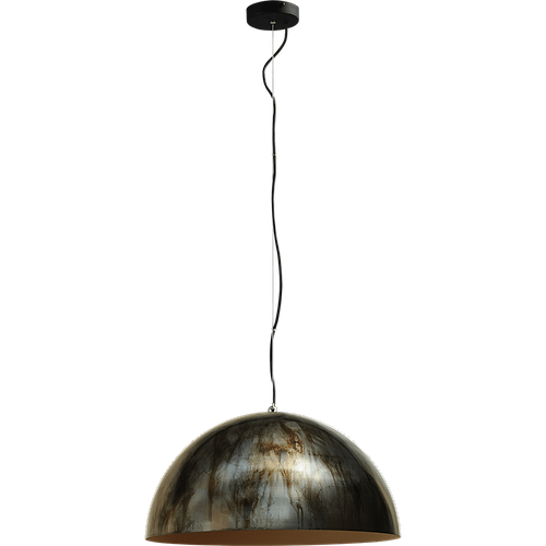 Industriële hanglamp Larino Ø50cm dappled bruin buitenkant
